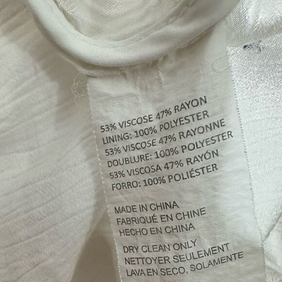 Rosetta Getty White Cape Mini Dress |Size 8 - Picture 11 of 11